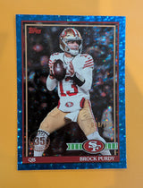 2026 Topps Football Brock Purdy 49ers 1991 Topps Blue Crackle SP /150 #91TF-3