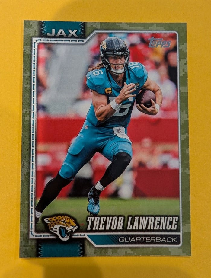 2026 Topps Football Trevor Lawrence Jaguars Camo SSP /25 #94