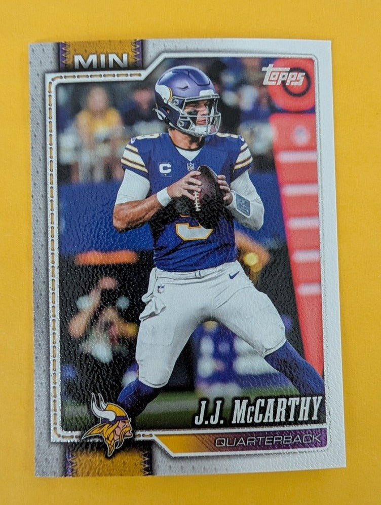 2026 Topps Football J.J. McCarthy Minnesota Vikings Canvas SP /50 #134