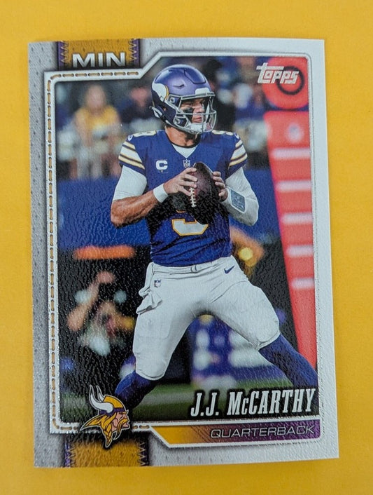 2026 Topps Football J.J. McCarthy Minnesota Vikings Canvas SP /50 #134