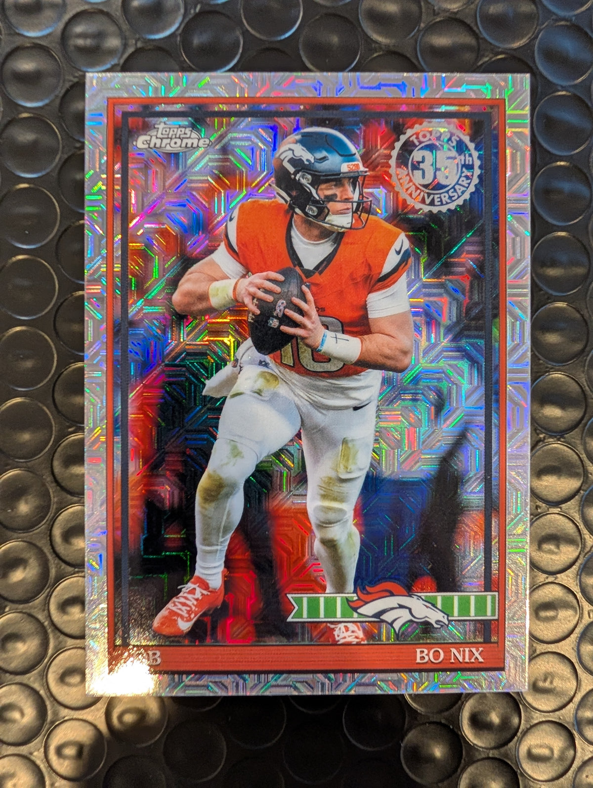2026 Topps Football Bo Nix Broncos 1991 Chrome Mojo Refractor #91TC-31