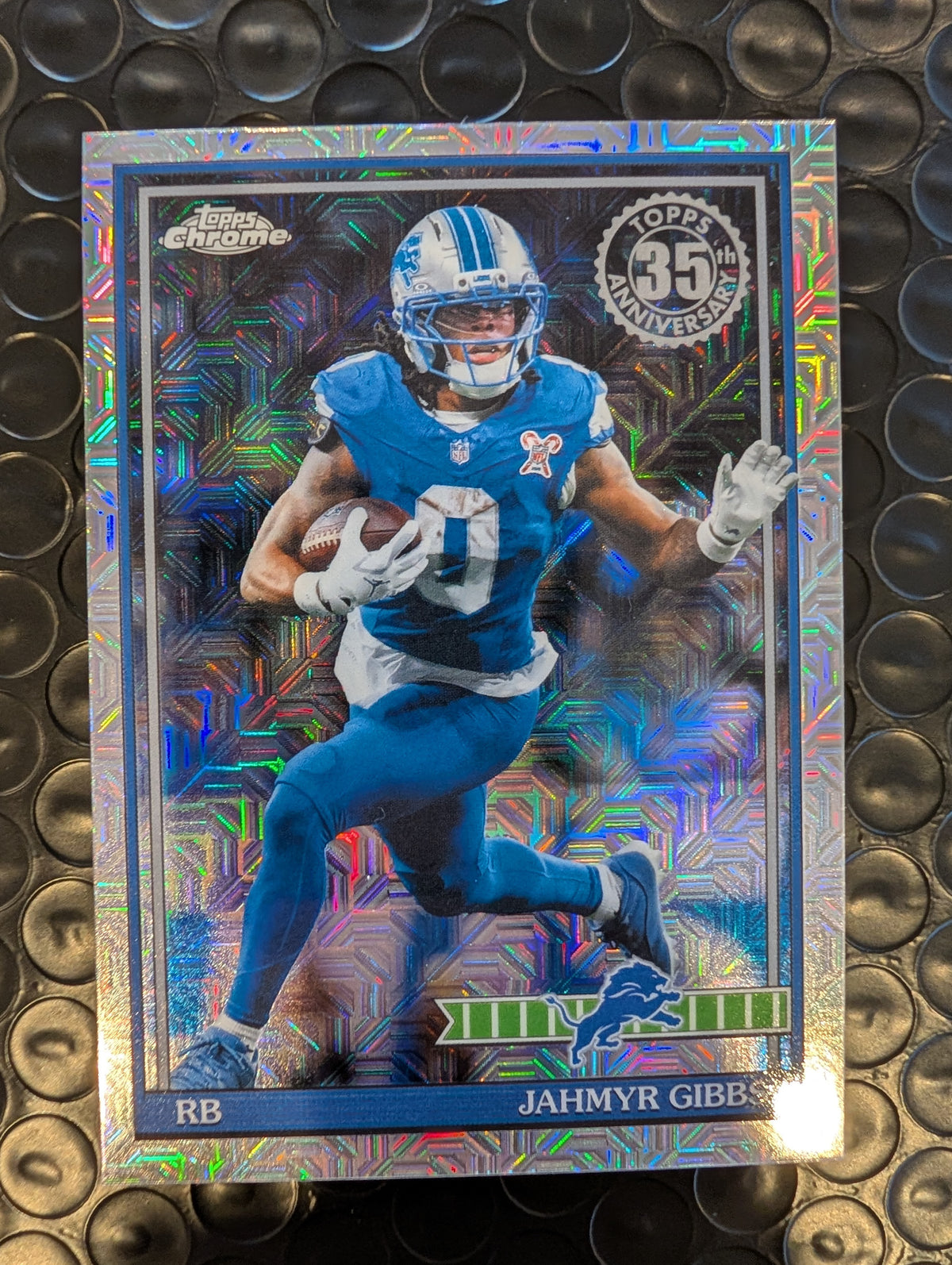 2026 Topps Football Jahmyr Gibbs Lions 1991 Chrome Mojo Refractor #91TC-39