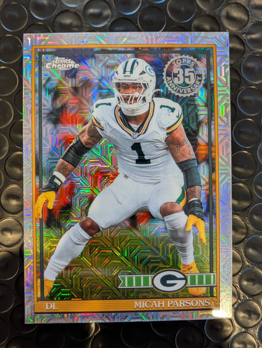 2026 Topps Football Micah Parsons Packers 1991 Chrome Mojo Refractor #91TC-40