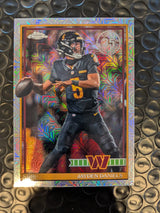 2026 Topps Football Jayden Daniels Commanders 1991 Chrome Mojo Refractor