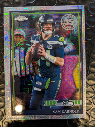 2026 Topps Football Sam Darnold Seahawks 1991 Chrome Mojo Refractor #91TC-50