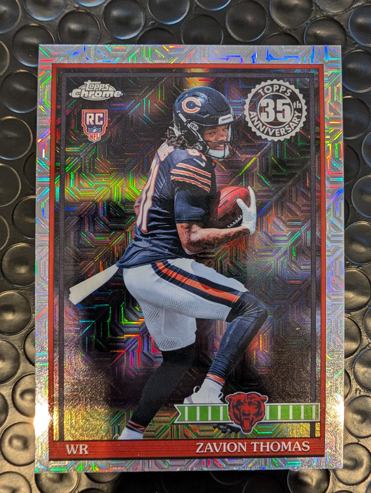 2026 Topps Football Zavion Thomas Bears 1991 Chrome Mojo Refractor RC #91TRC-17