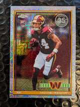 2026 Topps Football Antonio Williams Commanders 1991 Chrome Mojo Refractor RC