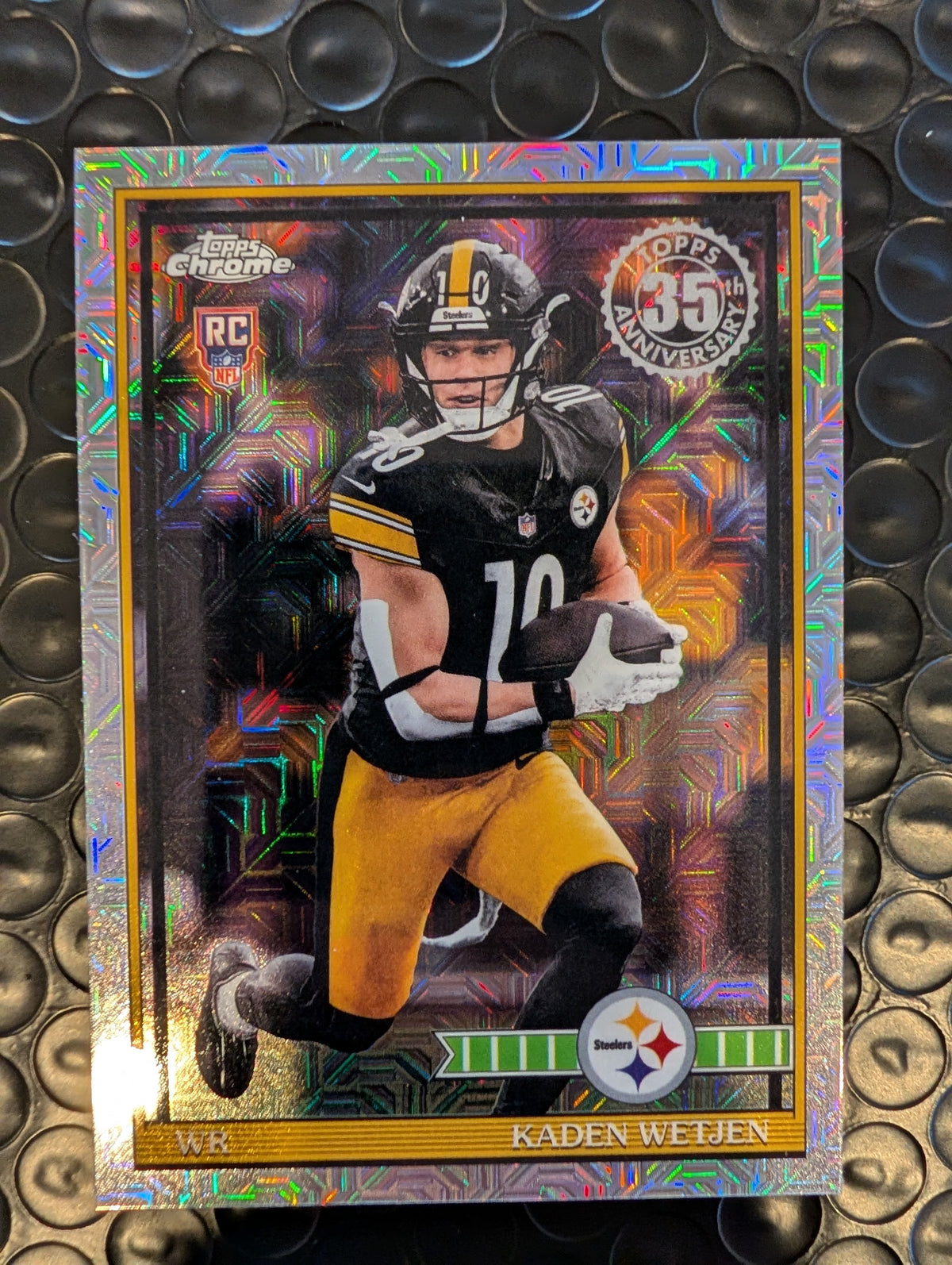 2026 Topps Football Kaden Wetjen Steelers 1991 Chrome Mojo Refractor RC