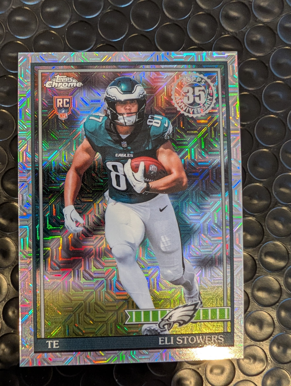 2026 Topps Football Eli Stowers Eagles 1991 Chrome Mojo Refractor RC #91TRC-39