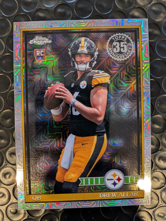 2026 Topps Football Drew Allar Steelers 1991 Chrome Mojo Refractor RC #91TRC-4