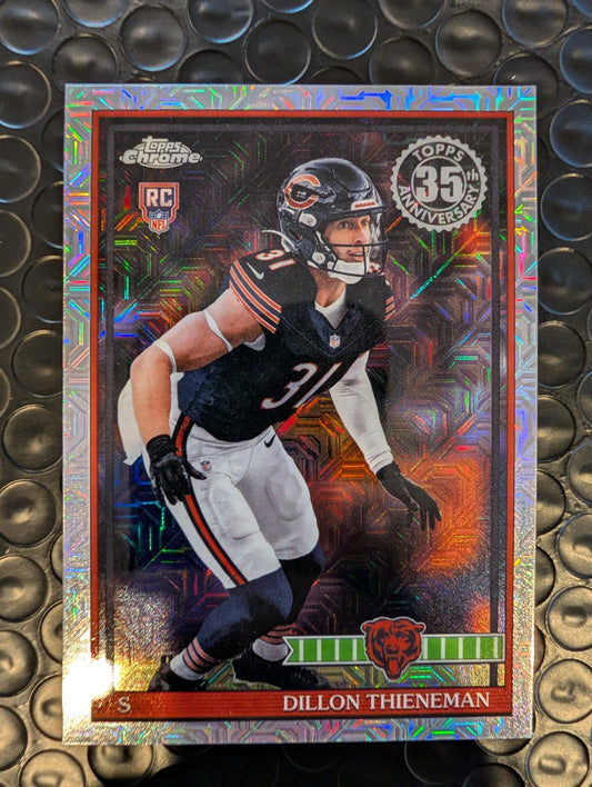 2026 Topps Football Dillon Thieneman Bears 1991 Chrome Mojo Refractor RC