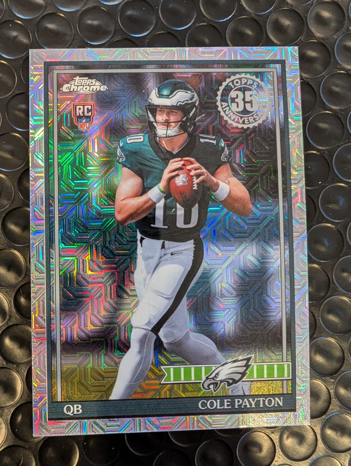 2026 Topps Football Cole Payton Eagles 1991 Chrome Mojo Refractor RC #91TRC-7
