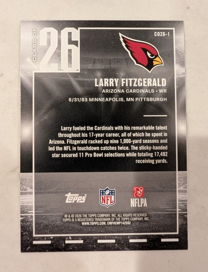 2026 Topps Football Larry Fitzgerald Arizona Cardinals Class of 26 SSP #CO26-1