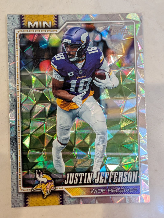 2026 Topps Football Justin Jefferson Minnesota Vikings Diamante Foil #131