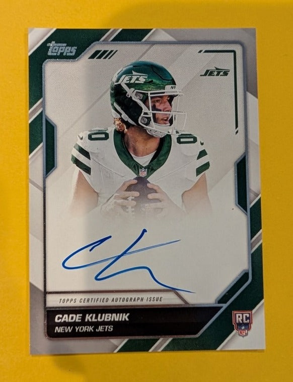 2026 Topps Football Cade Klubnik Jets Flagship First Signatures RC #FFS-CK