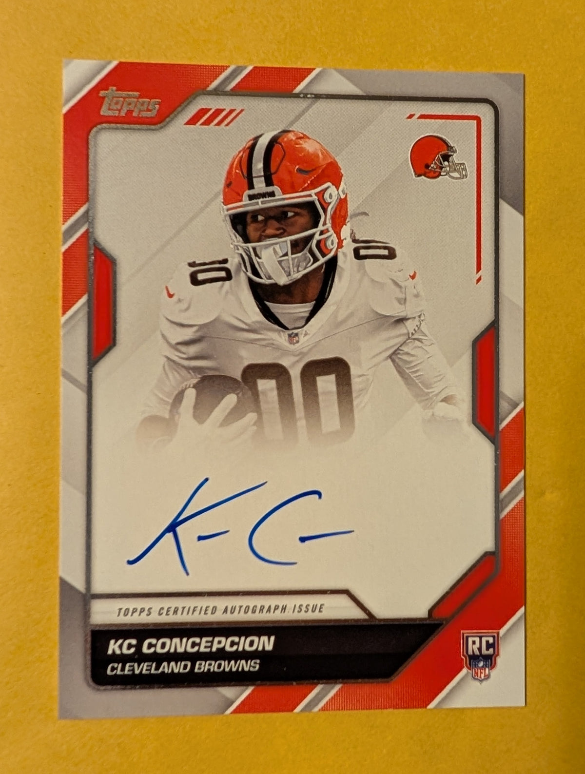 2026 Topps Football KC Concepcion Browns Flagship First Signatures RC #FFS-KC