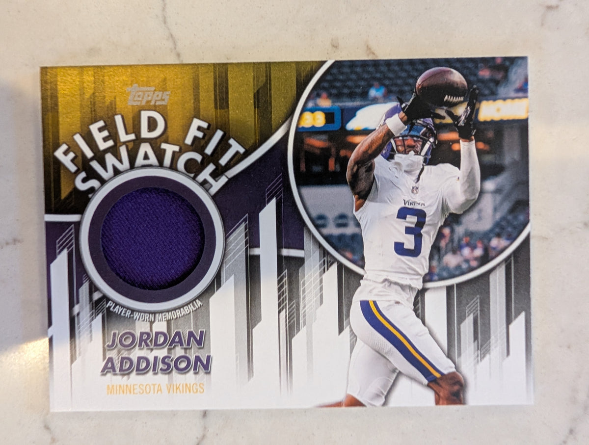 2026 Topps Football Jordan Addison Vikings Field Fit Swatch Relic #FFSC-JAD