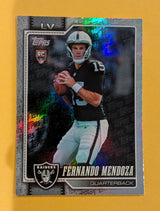 2026 Topps Football Fernando Mendoza Raiders Topps Foilboard Foil RC #301