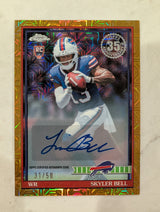 2026 Topps Football Skyler Bell Bills 1991 Chrome Gold Auto SP /50 RC #91TRC-27