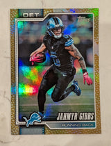 2026 Topps Football Jahmyr Gibbs Detroit Lions Gold Football SP /50 #70