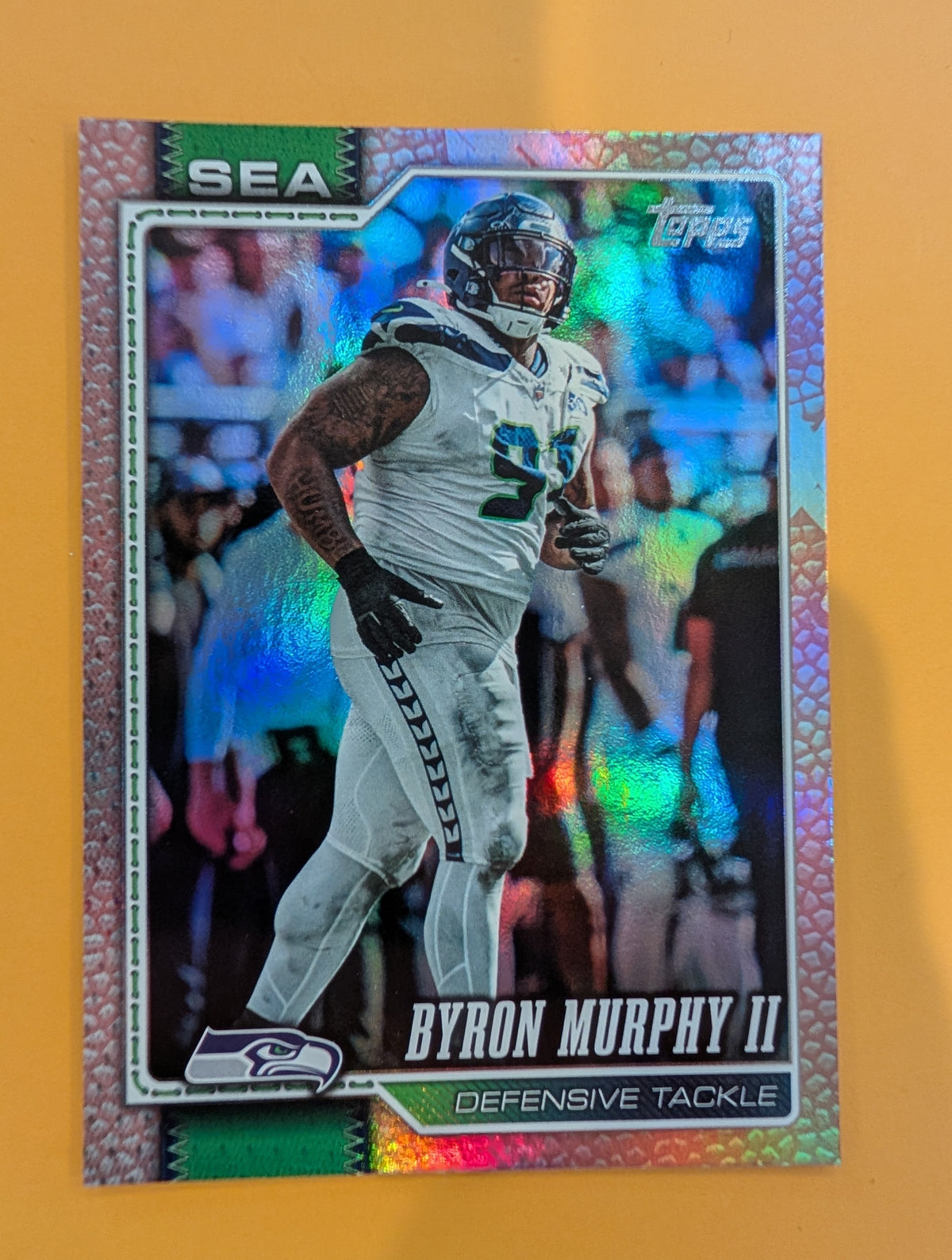 2026 Topps Football Byron Murphy II Seahawks Gold Leather SSP 1/1 #129