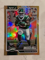 2026 Topps Football Breece Hall Jets Gold Leather SP /50 #162