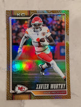 2026 Topps Football Xavier Worthy Chiefs Gold Rainbow Foil SP /50 #96