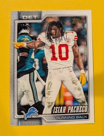 2026 Topps Football Isiah Pacheco Lions Golden Mirror Case Hit SSP #103