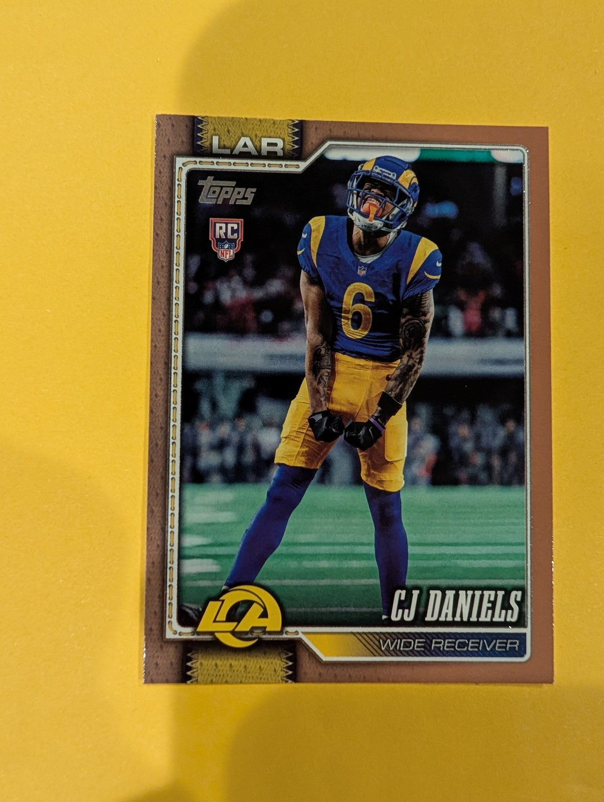 2026 Topps Football CJ Daniels Rookie #391 Gold /2026 - front