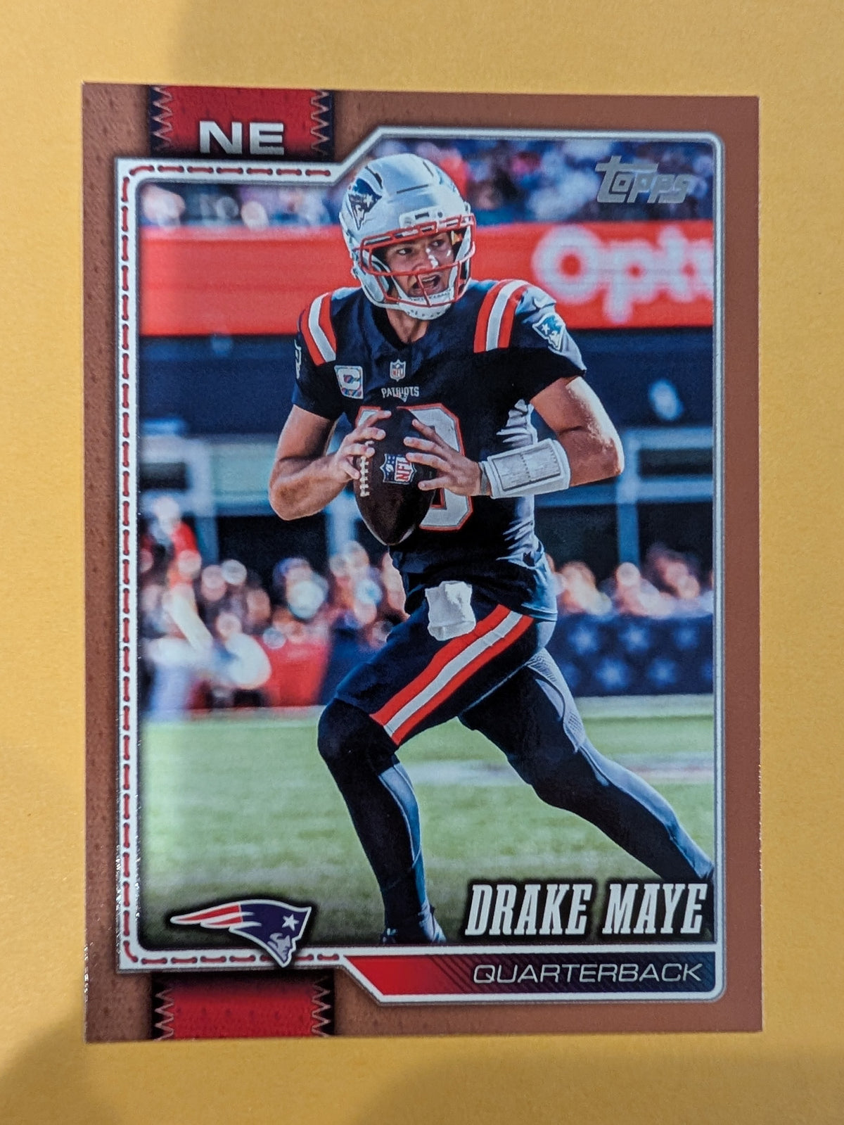 2026 Topps Football Drake Maye New England Patriots Gold SP /2026 #136