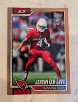 2026 Topps Football Jeremiyah Love Arizona Cardinals Gold SP /2026 RC #309