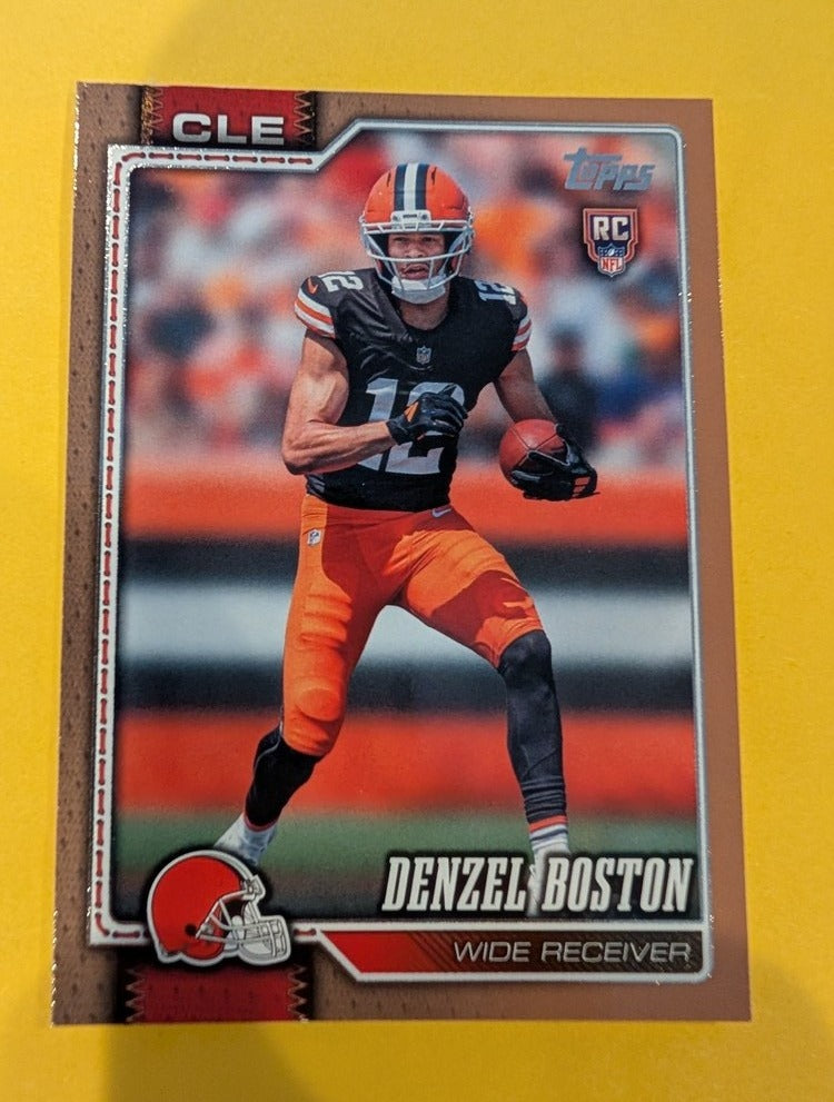 2026 Topps Football Denzel Boston Cleveland Browns Gold SP /2026 RC #322