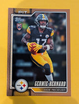 2026 Topps Football Germie Bernard Pittsburgh Steelers Gold SP /2026 RC #325