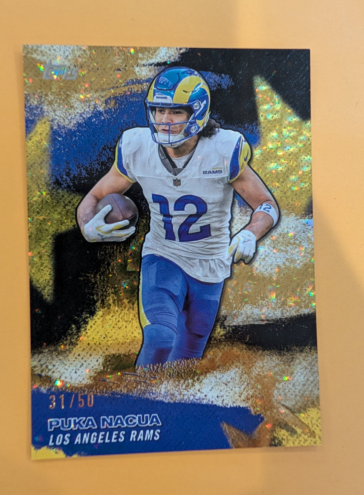 2026 Topps Football Puka Nacua Rams NFL Stars Gold SP /50 #NFLS-38