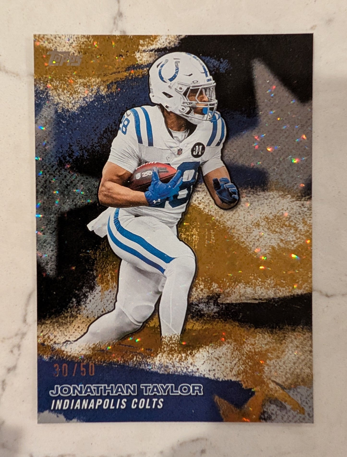 2026 Topps Football Jonathan Taylor Colts NFL Stars Gold Crackle SP /50 #NFLS-10