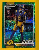 2026 Topps Football CJ Daniels Los Angeles Rams Green SP /99 RC #391