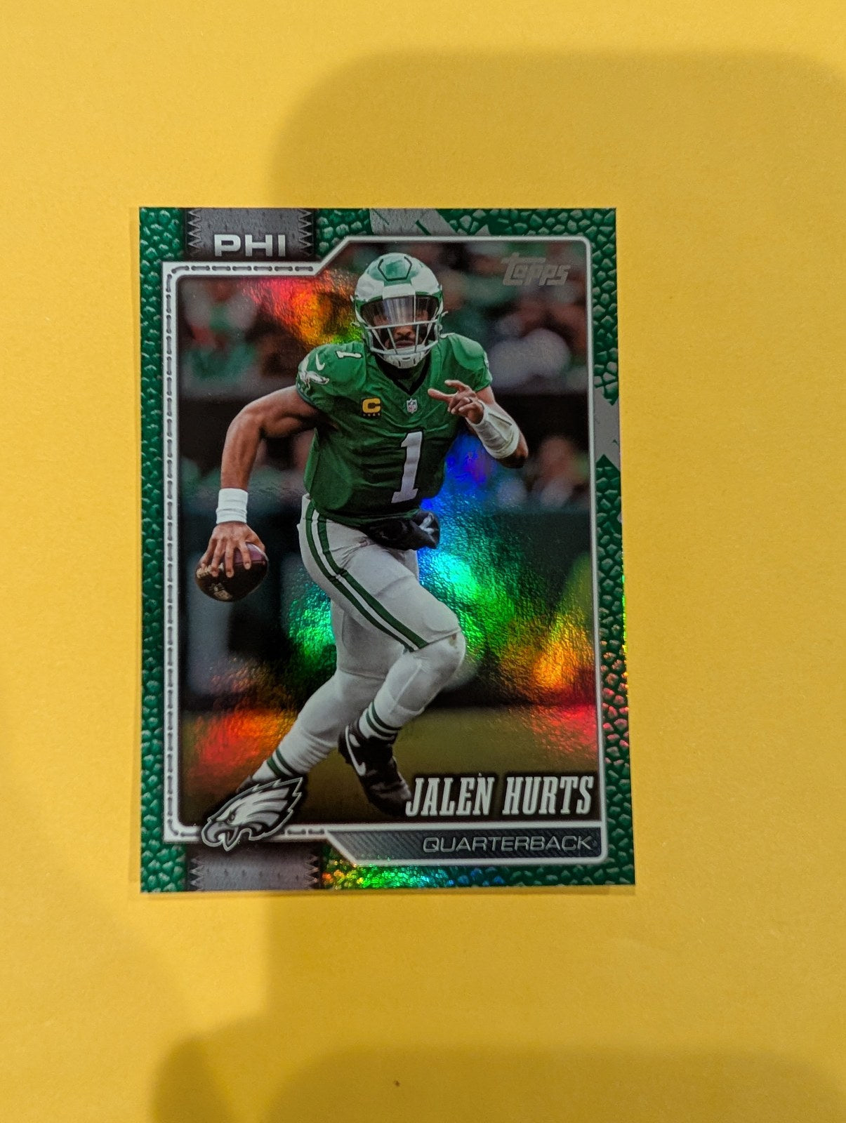 2026 Topps Football Jalen Hurts #167 Green /99 - front