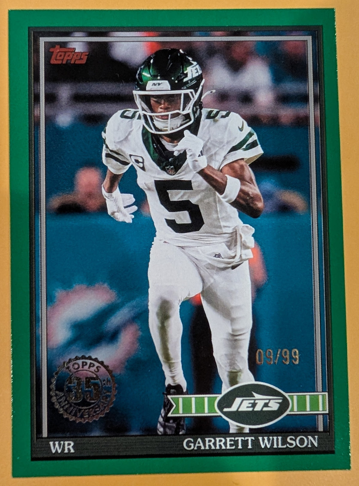 2026 Topps Football Garrett Wilson Jets 1991 Topps Green SP /99 #91TF-24