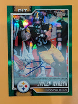2026 Topps Football Jaylen Warren Steelers Real One Auto Green SP /99 #174