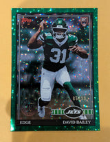 2026 Topps Football David Bailey Jets 1991 Green Crackle SP /99 RC #91TR-43