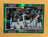 2026 Topps Football Philadelphia Eagles Team Card Green Diamante SP /99 #276