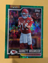 2026 Topps Football Garrett Nussmeier Chiefs Green Foil SP /99 RC #303