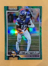 2026 Topps Football Justin Jefferson Vikings Green Leather SP /99 #131