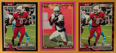 2026 Topps Football Cardinals 3 Card Lot - Marvin Harrison Jr Pink SP /1000