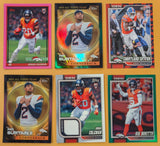 2026 Topps Football Broncos 6 Card Relic Numbered Lot - Pat Surtain II, Sutton