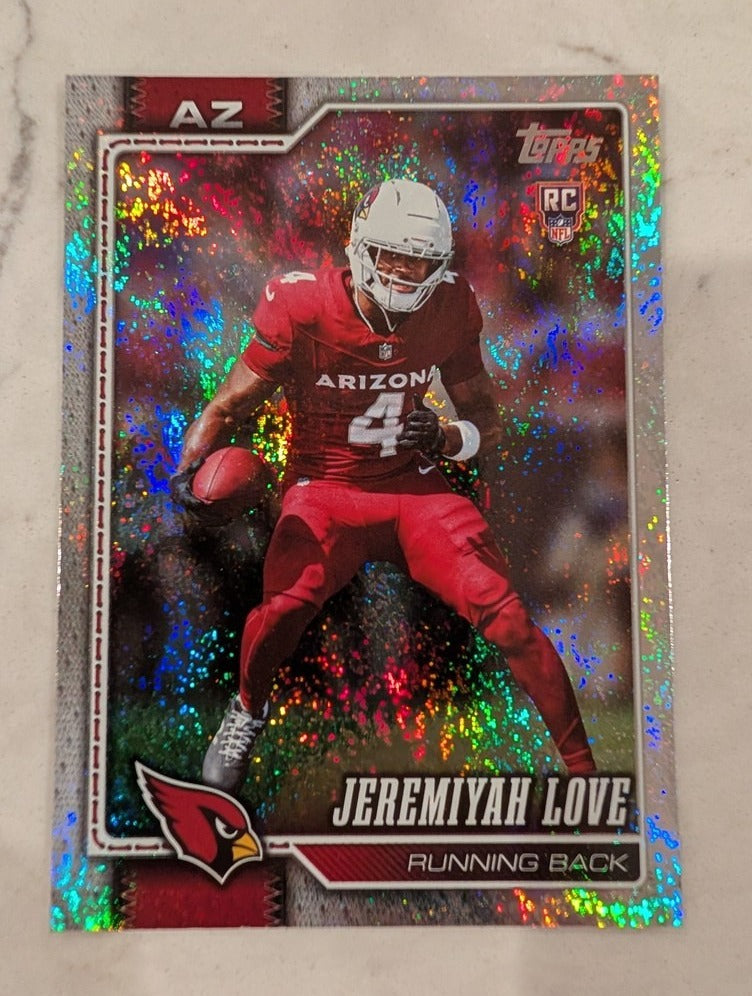 2026 Topps Football Jeremiyah Love Arizona Cardinals Holo Foil RC #309