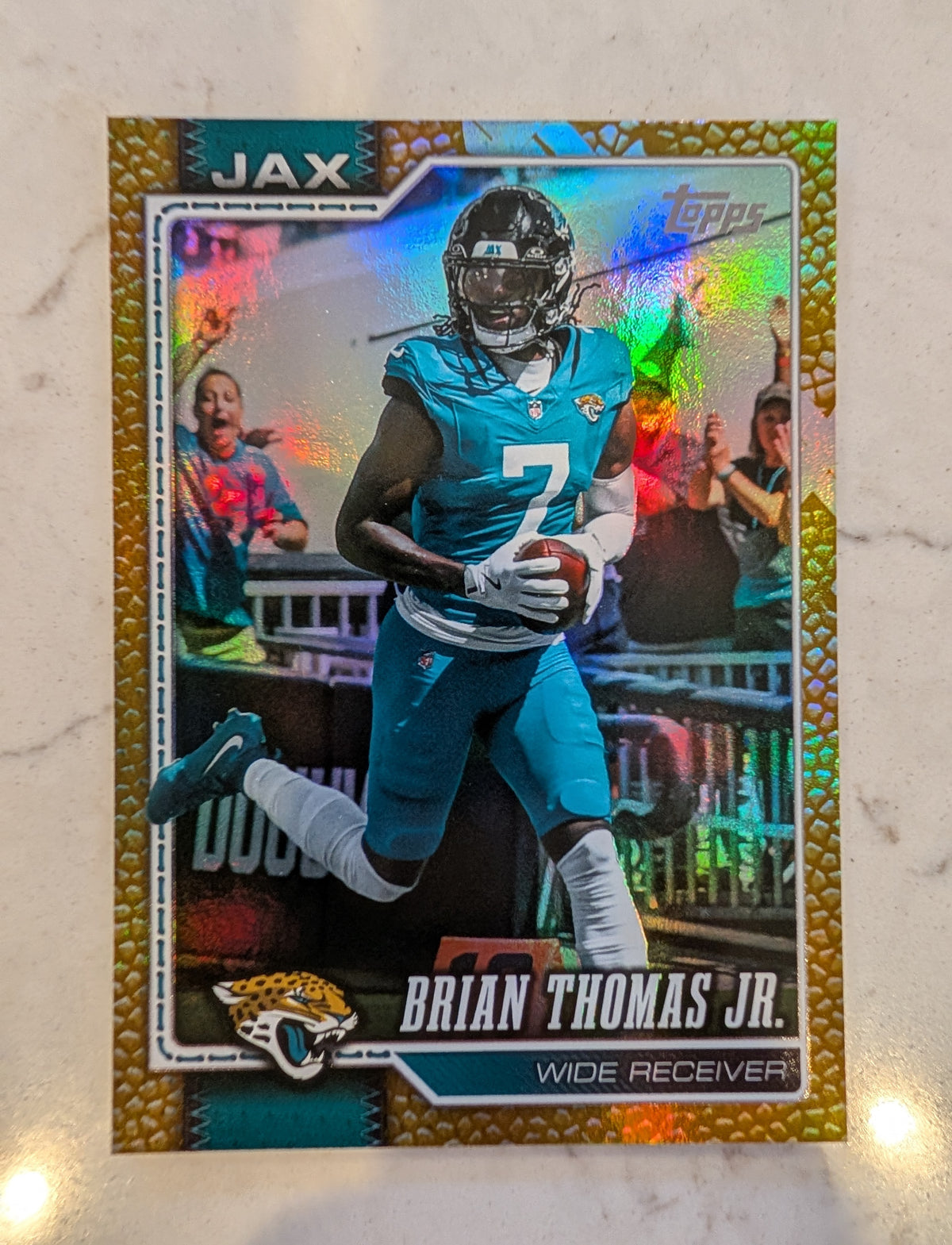 2026 Topps Football Brian Thomas Jr. Jaguars Holo Gold SP /50 #92