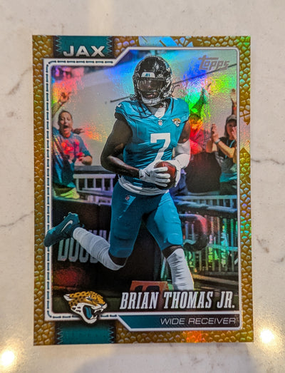 2026 Topps Football Brian Thomas Jr. Jaguars Holo Gold SP /50 #92
