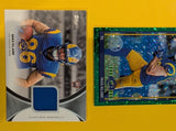 2026 Topps Football Max Klare Rams 2-Card Lot Rookie Relic + Green RC #RMC-MKL