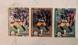 2026 Topps Football Rico Dowdle Pittsburgh Steelers 3 Card Lot Parallels #30